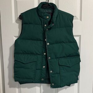 Vintage down Green Puffer Vest